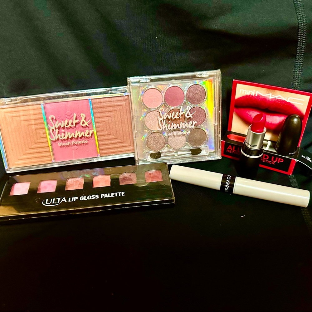Ulta & Sweet & Shimmer Palettes, miniMAC Matte Lipstick & Covergirl lips! NWT! ✨